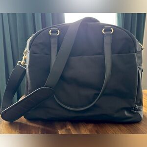 LO & SONS O.G. 2 Nylon Travel and Laptop Bag in Black / Gold / Camel